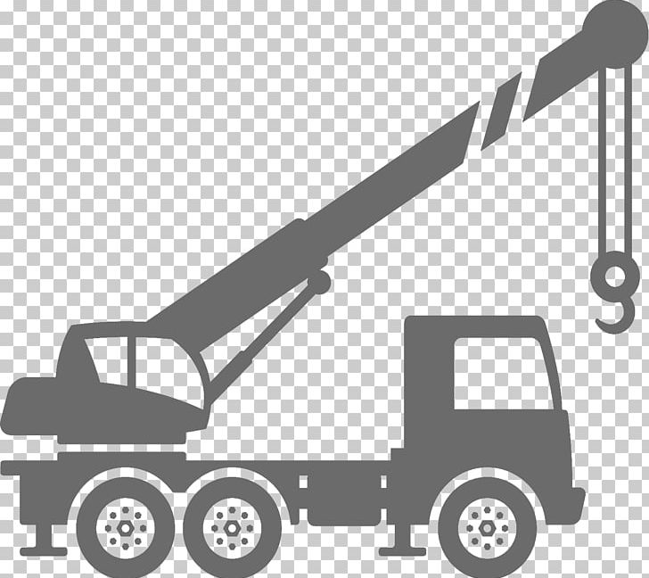 Mobile Crane Car Truck Service PNG, Clipart, Advertising, Automotive Exterior, Black And White, Brand, Car Free PNG Download