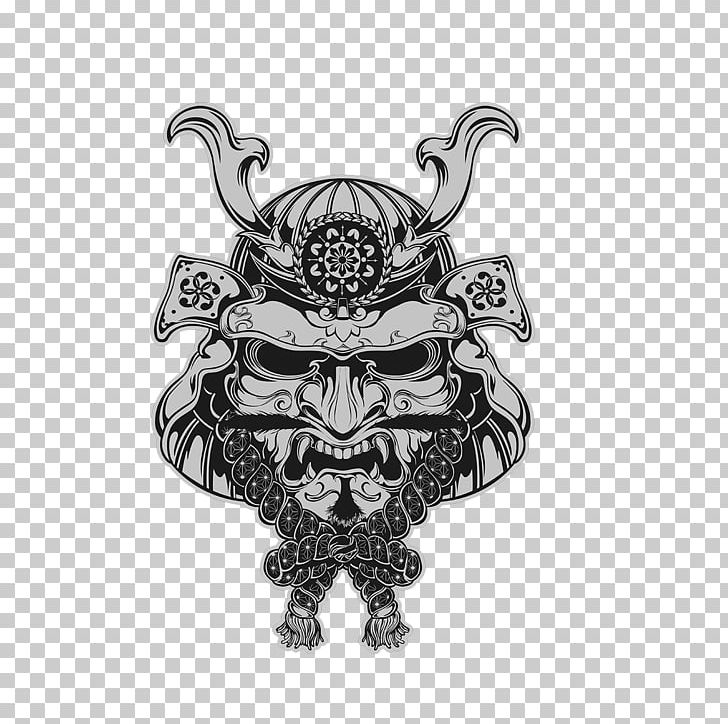 T-shirt Amazon.com Mask Oni Samurai PNG, Clipart, Amazoncom, Black And White, Cool Backgrounds, Decal, Demon Free PNG Download