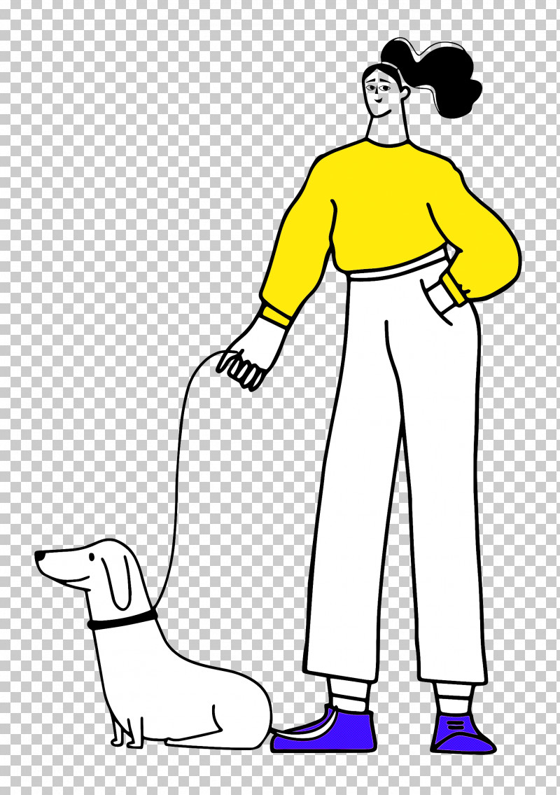 Walking The Dog PNG, Clipart, Human, Line Art, Shoe, Text, Walking The Dog Free PNG Download