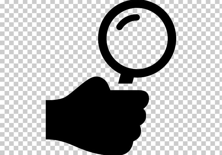 Hand Magnifying Glass Computer Icons PNG, Clipart, Area, Black, Black And White, Brand, Circle Free PNG Download