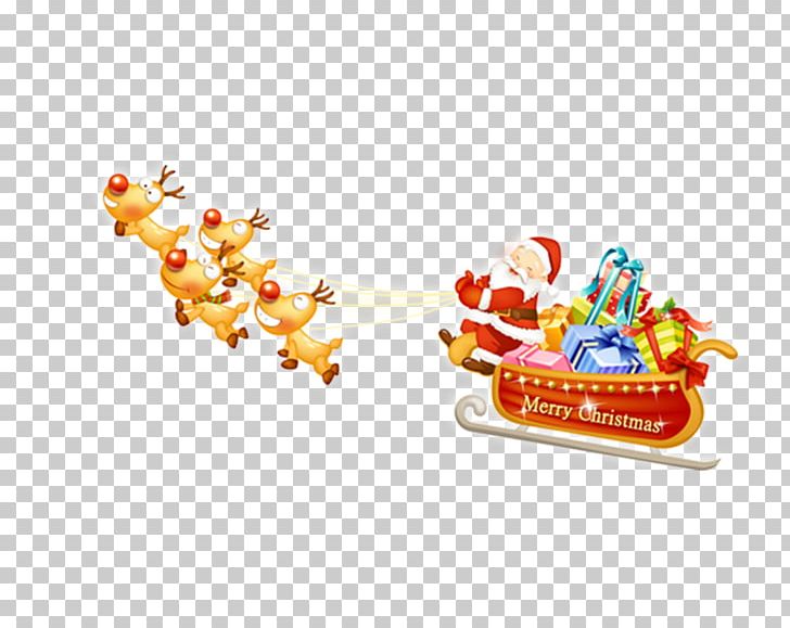 Santa Claus Reindeer Gift Christmas PNG, Clipart, Balloon, Bobsleigh, Cartoon, Christmas, Christmas Ornament Free PNG Download
