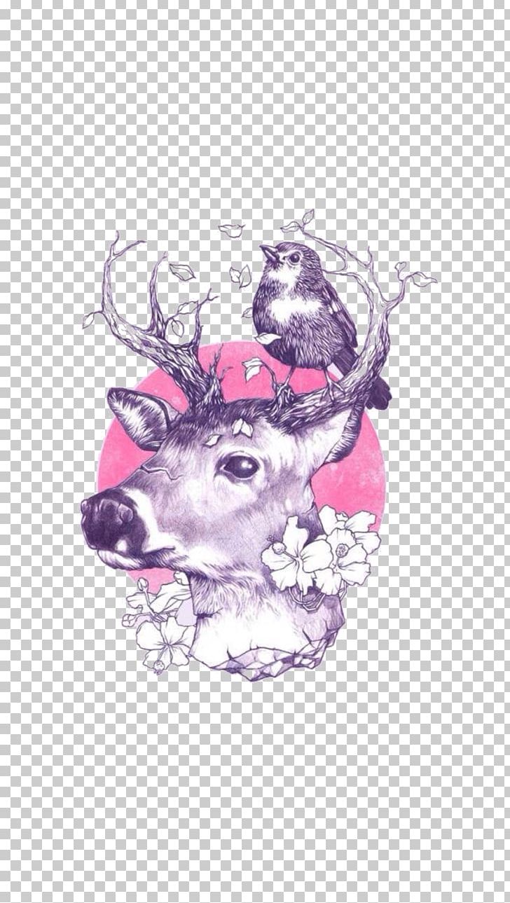 Deer Art Drawing Tattoo Illustration PNG, Clipart, Animal, Animals, Art, Body Modification, Cartoon Free PNG Download