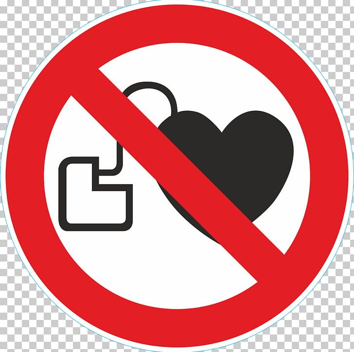 No Symbol Artificial Cardiac Pacemaker ISO 7010 Forbud Sign PNG, Clipart, Area, Artificial Cardiac Pacemaker, Brand, Circle, Defibrillator Free PNG Download