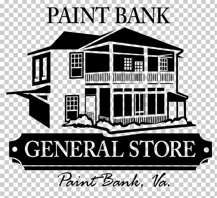 Paint Bank General Store Dairy Shopping Potts Creek Depot Lodge PNG, Clipart, Black And White, Brand, Building, Dairy, Elevation Free PNG Download