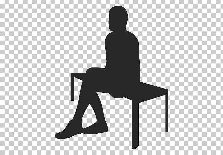 Sitting Silhouette Chair PNG, Clipart, Angle, Animals, Arm, Bench, Black Free PNG Download