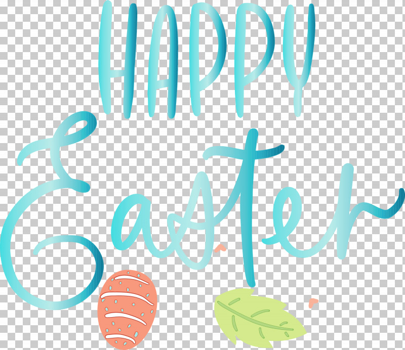 Text Font Turquoise Aqua Line PNG, Clipart, Aqua, Calligraphy, Easter Day, Easter Sunday, Happy Easter Free PNG Download