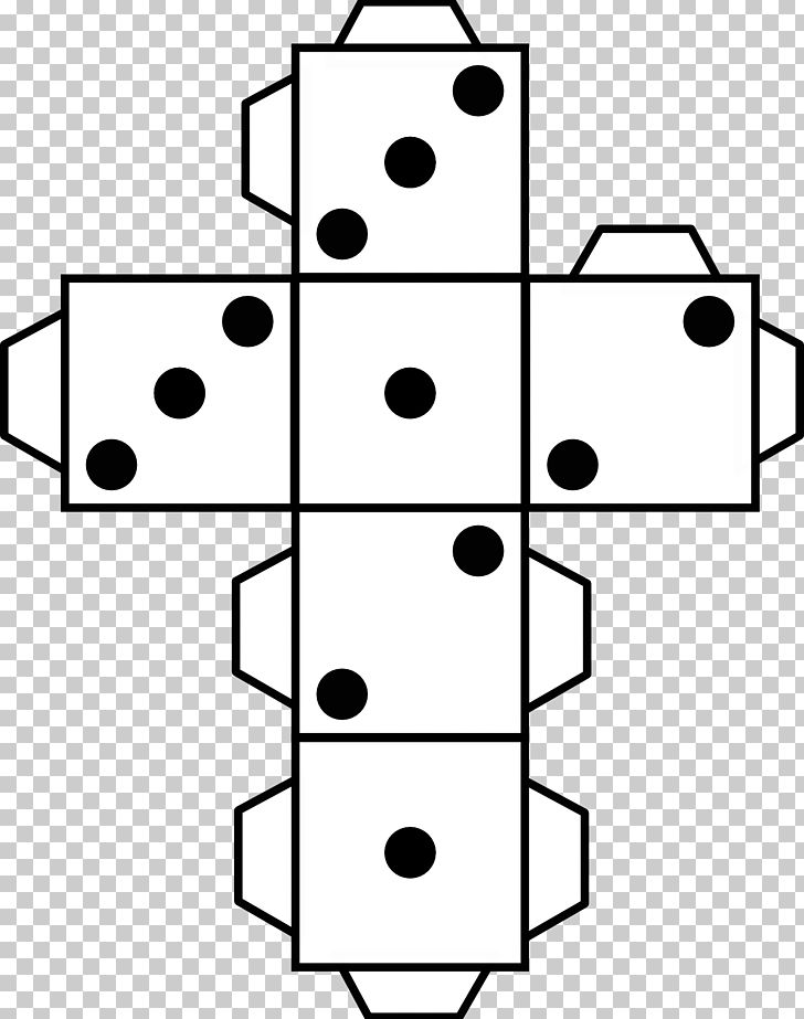 Dice Cube PNG, Clipart, Angle, Area, Black, Black And White, Black Spots Free PNG Download