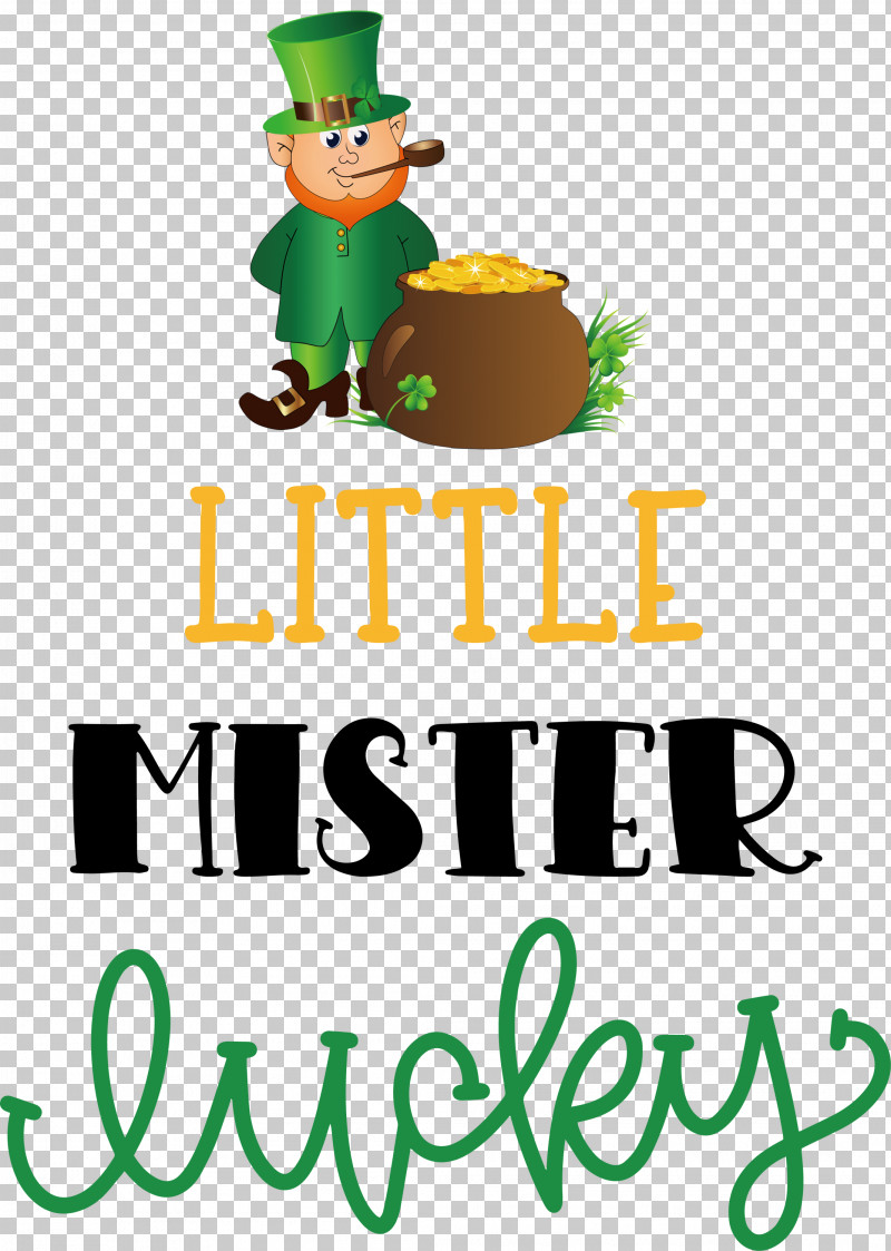 Little Mister Lucky Patricks Day Saint Patrick PNG, Clipart, Behavior, Character, Christmas Day, Christmas Tree, Logo Free PNG Download