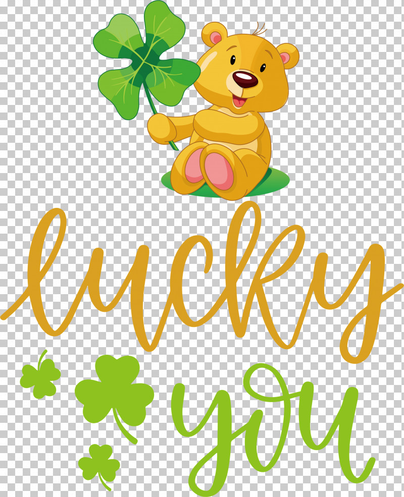 Lucky You Patricks Day Saint Patrick PNG, Clipart, Animal Figurine, Bears, Cartoon, Flower, Heart Free PNG Download