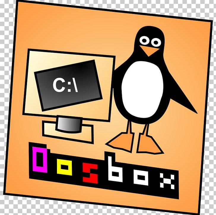 DOSBox Emulator Scalable Graphics Computer Icons PNG, Clipart, Area, Artwork, Beak, Bird, Computer Icons Free PNG Download
