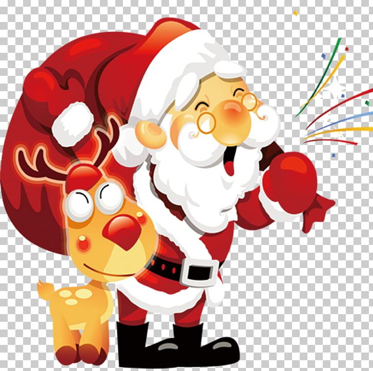 Santa Claus Christmas Card Postcard Happiness PNG, Clipart, Cartoon, Cartoon Santa Claus, Christmas, Christmas Decoration, Christmas Ornament Free PNG Download