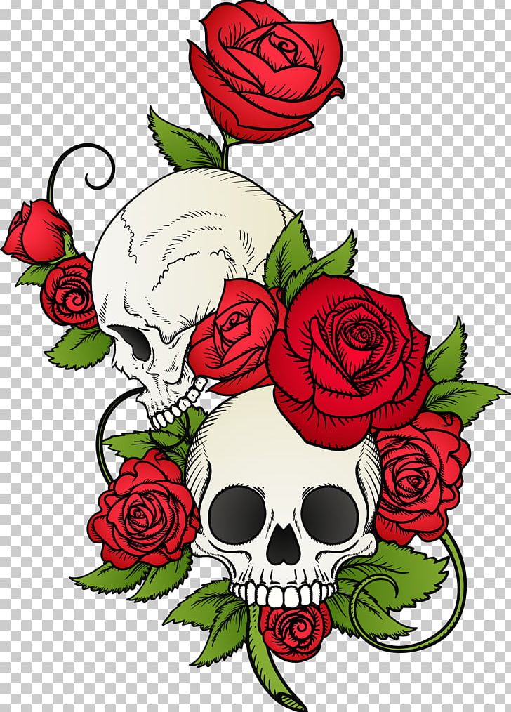 Calavera Skull Rose T-shirt Drawing PNG, Clipart, Fictional Character, Flower, Flower Arranging, Flowers, Hand Free PNG Download
