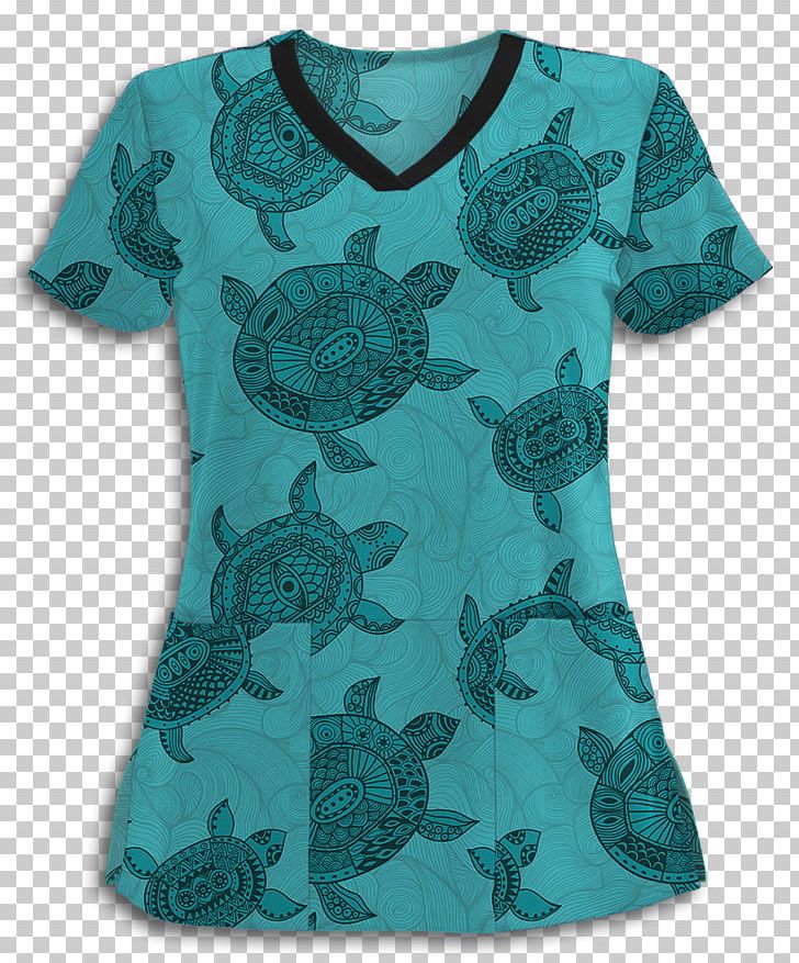 T-shirt Sleeve Cheloniidae Turtle Curtain PNG, Clipart, Active Shirt, Aqua, Art, Blouse, Blue Free PNG Download
