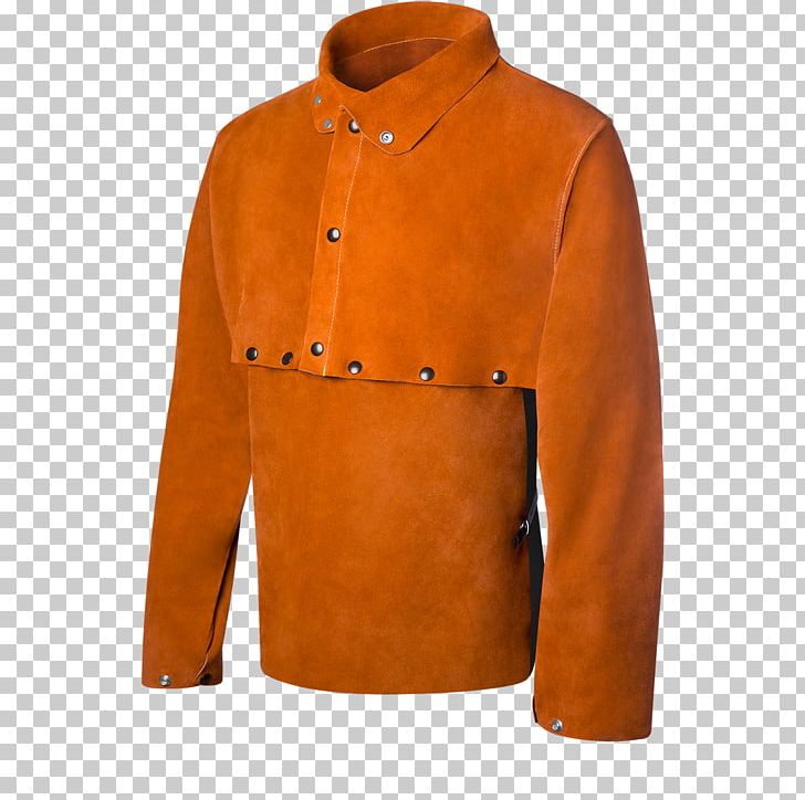 Jacket Welding Sleeve Cowhide Leather PNG, Clipart, Bib, Button, Cape, Clothing, Collar Free PNG Download