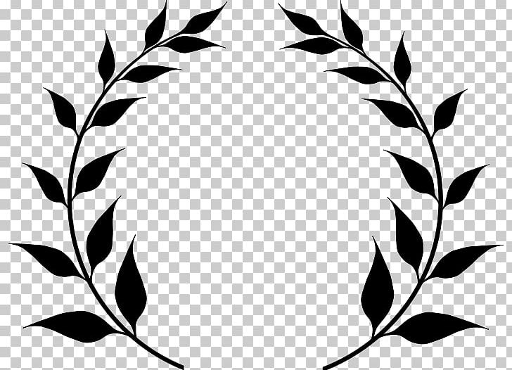 Olive Branch Laurel Wreath PNG, Clipart, Art, Artwork, Black, Black And White, Branch Free PNG Download