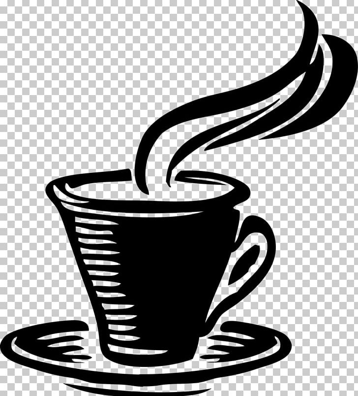 Coffee Cup Cafe PNG, Clipart, Artwork, Black And White, Brewed Coffee, Cafe, Clip Art Free PNG Download