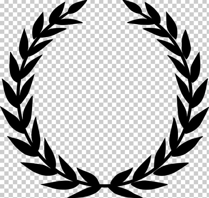 Laurel Wreath Olive Wreath PNG, Clipart, Artwork, Bay Laurel, Black And White, Circle, Drawing Free PNG Download