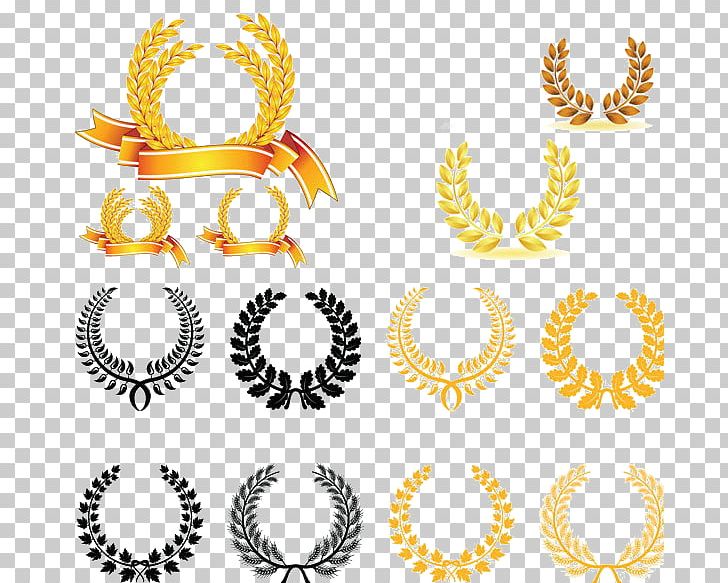 Olive Branch Laurel Wreath Gold PNG, Clipart, Abstract Pattern, Body Jewelry, Circle, Encapsulated Postscript, Euclidean Vector Free PNG Download