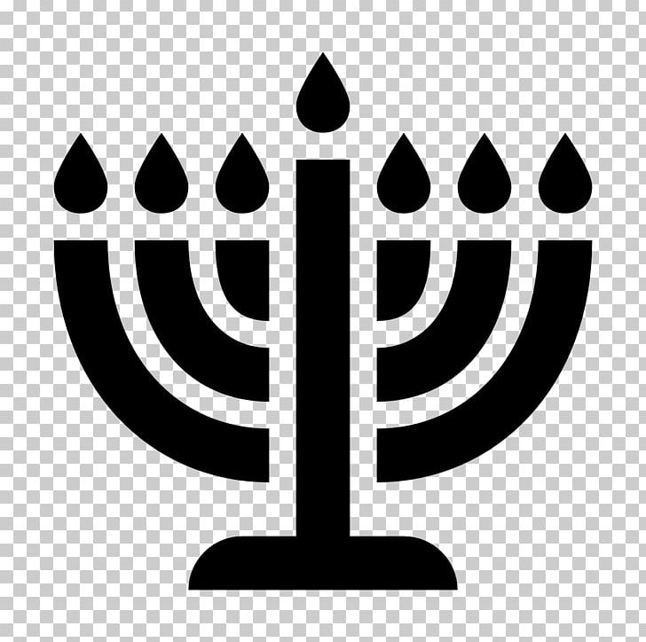 Menorah Computer Icons Temple In Jerusalem Symbol Judaism PNG, Clipart, Birthday Candle, Black And White, Candle Holder, Computer Icons, Jewish Holiday Free PNG Download