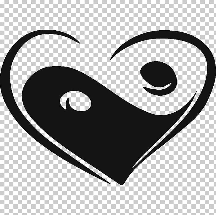 Yin And Yang Heart 陽 Sticker Feng Shui PNG, Clipart, Adaptable, Art, Bagua, Baguazhang, Black Free PNG Download