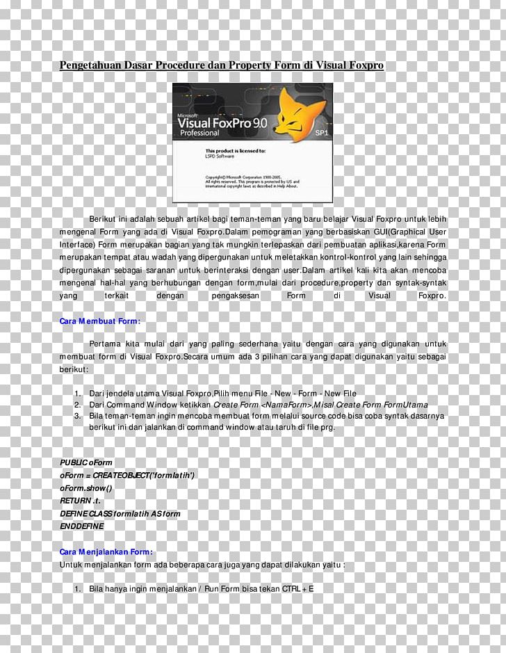 Document Visual FoxPro Brand PNG, Clipart, Area, Art, Brand, Document, Form Free PNG Download