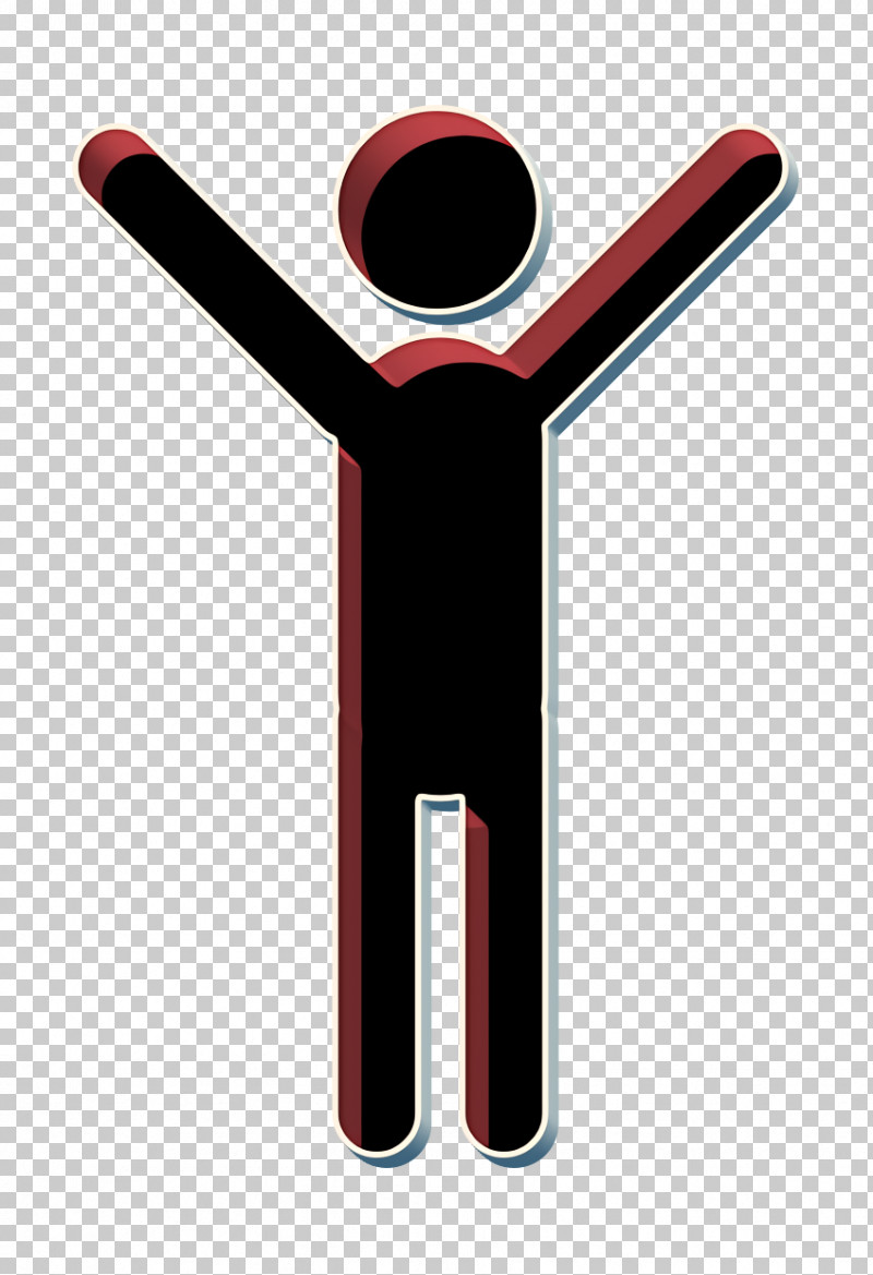 Humans 2 Icon Man Standing With Arms Up Icon People Icon PNG, Clipart, Humans 2 Icon, Logo, Man Icon, Material Property, People Icon Free PNG Download
