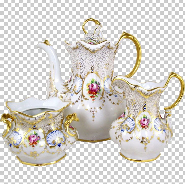 Teapot Porcelain Creamer Saucer PNG, Clipart, Bowl, Carl Tielsch, Ceramic, Coffee, Coffee Pot Free PNG Download