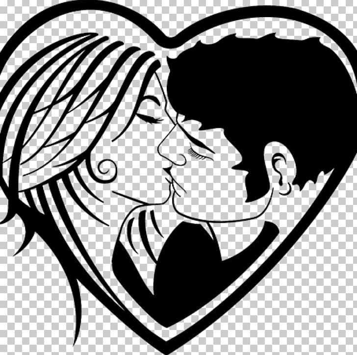 Kiss Love Couple PNG, Clipart, Artwork, Black, Black And White, Boyfriend, Couple Free PNG Download