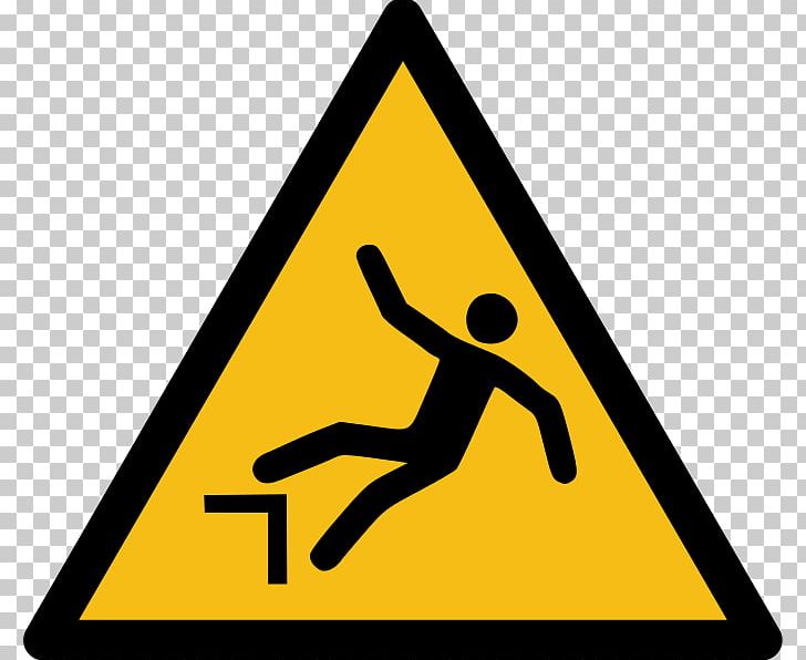 Falling Hazard Symbol Fall Protection Warning Sign PNG, Clipart, Angle, Area, Fall Arrest, Falling, Hazard Free PNG Download