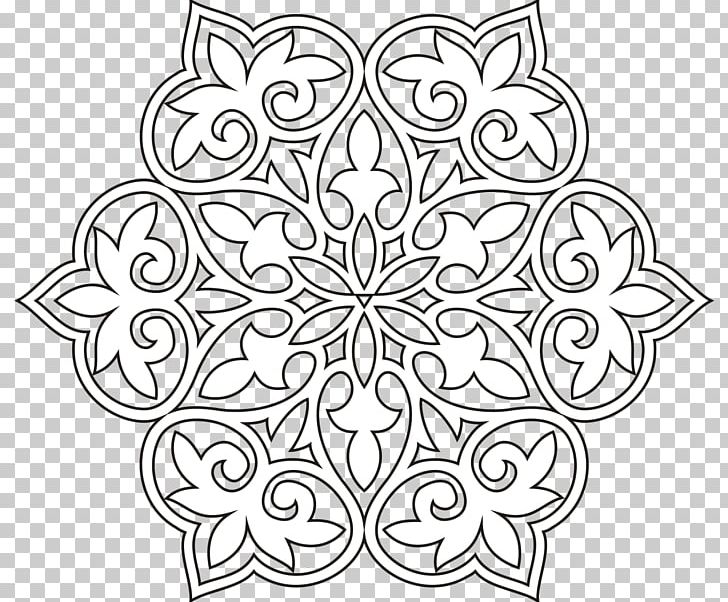 Ornament Stencil Drawing Motif Pattern PNG, Clipart, Area, Art, Black And White, Circle, Coloring Book Free PNG Download