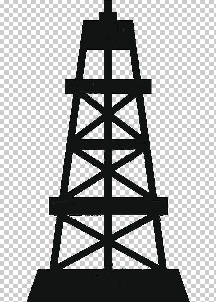 Drilling Rig Oil Platform Derrick Oil Well Blowout PNG, Clipart, Angle, Augers, Black And White, Blowout, Derrick Free PNG Download