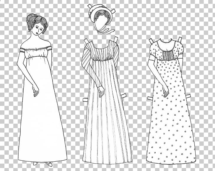 Gown Wedding Dress Party Dress Woman PNG, Clipart, Black, Black And White, Bridal Party Dress, Bride, Clothing Free PNG Download