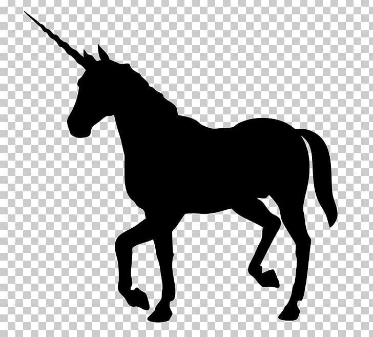Unicorn Black And White PNG, Clipart, Animal Figure, Bridle, Colt, Decal, Fantasy Free PNG Download