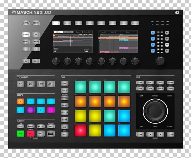 Maschine Native Instruments Musical Instruments MIDI Controllers Disc Jockey PNG, Clipart, Audio Equipment, Disc Jockey, Electronics, Midi, Musical Instrument Free PNG Download