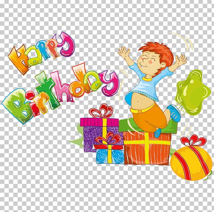 Birthday Gift Party Child PNG, Clipart, Art, Balloon, Birthday Party, Boy, Cartoon Free PNG Download