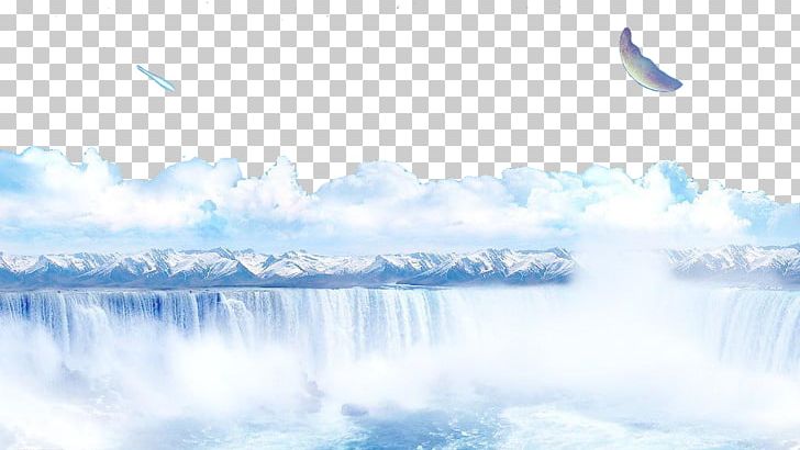 Snow Waterfall PNG, Clipart, Blue, Cloud, Computer Wallpaper, Daytime, Download Free PNG Download