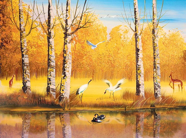 Wall Painting Mural PNG, Clipart, Animals, Art, Autumn Leaves, Canvas, Computer Wallpaper Free PNG Download