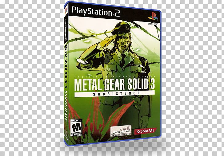Metal Gear Solid 3: Snake Eater Metal Gear Solid 3: Subsistence PlayStation 2 Metal Gear Solid 2: Sons Of Liberty PNG, Clipart, Actionadventure Game, Big Boss, Brand, Konami, Metal Gear Free PNG Download
