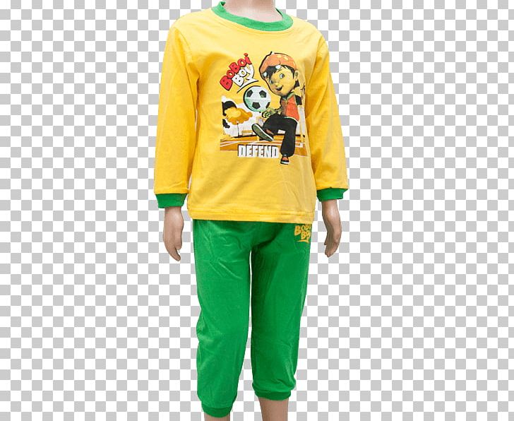 Pajamas T-shirt Sleeve Pants Outerwear PNG, Clipart, Boboiboy Thunderstorm, Boy, Clothing, Green, Nightwear Free PNG Download