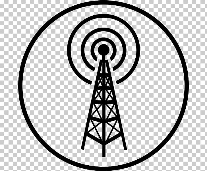 Computer Icons Cell Site Telecommunications Tower Radio PNG, Clipart, Aerials, Area, Black And White, Broadcasting, Cell Site Free PNG Download