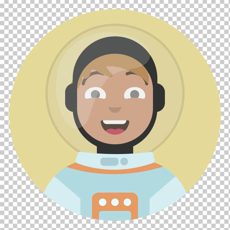 Astronaut Avatar PNG, Clipart, Behavior, Cartoon, Face, Forehead, Happiness Free PNG Download