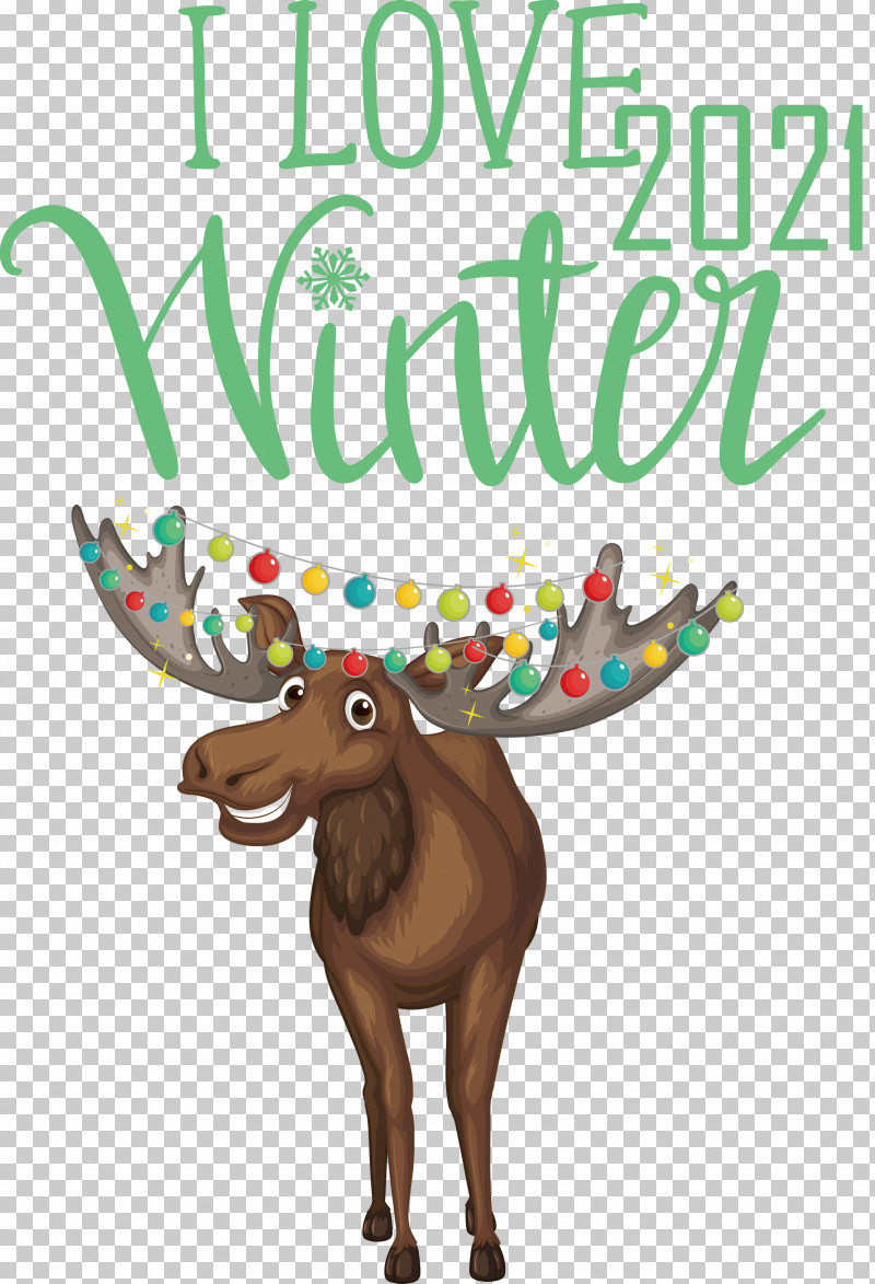 Love Winter Winter PNG, Clipart, Cartoon, Love Winter, Moose, Royaltyfree, Vector Free PNG Download