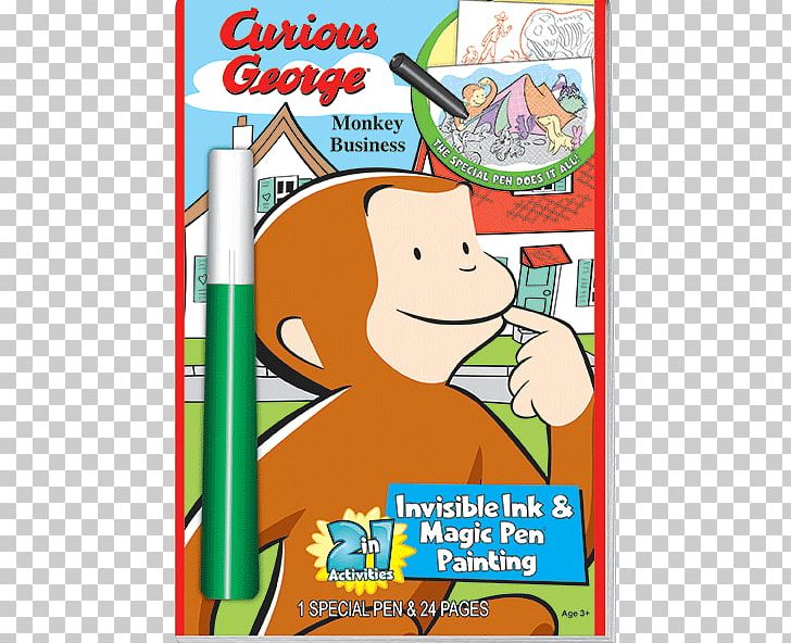 Curious George Invisible Ink Pens Painting PNG, Clipart, Area, Business, Curious George, Fiction, Food Free PNG Download