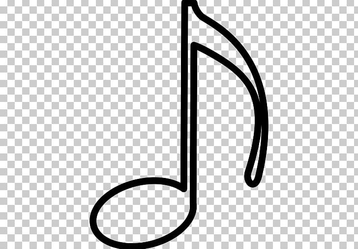 Musical Note Flat PNG, Clipart, Area, Black And White, Computer Icons, Encapsulated Postscript, Flat Free PNG Download
