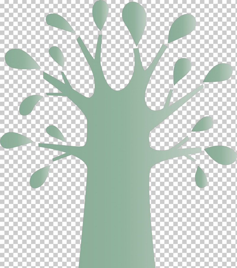 Green Leaf Tree Hand Plant PNG, Clipart, Abstract Tree, Branch, Cartoon Tree, Finger, Green Free PNG Download