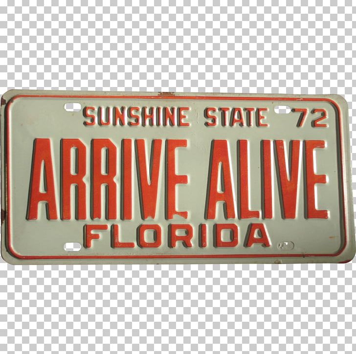 Vehicle License Plates Daytona Beach Car Orange Juice Motor Vehicle Registration PNG, Clipart, Alive, Arrive, Brand, Cafeteria, Car Free PNG Download
