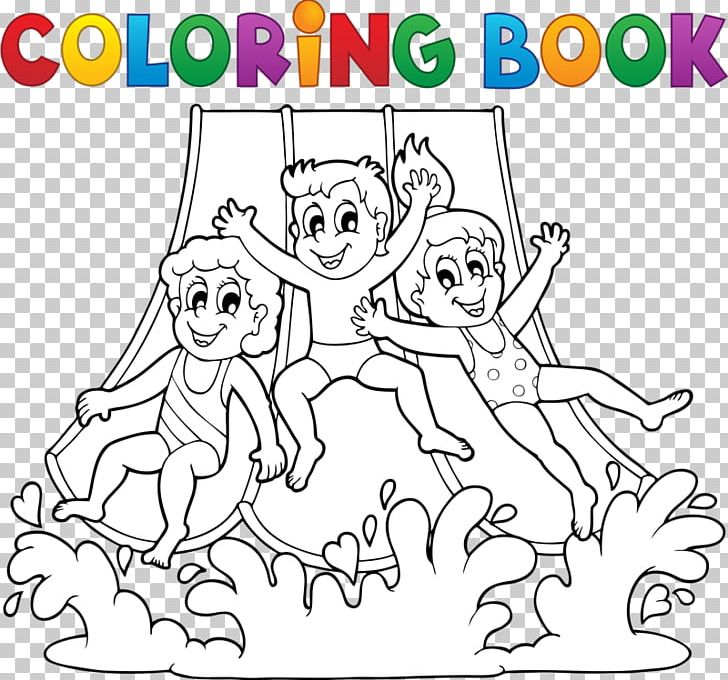 Yellowstone National Park Coloring Book Water Park Amusement Park PNG, Clipart, Art, Black And White, Book, Cartoon, Chil Free PNG Download