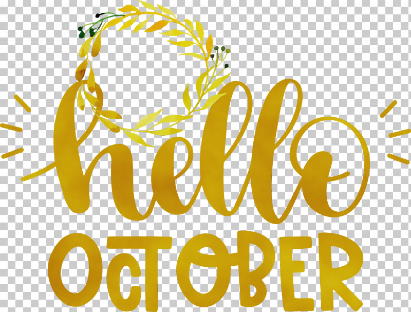 Logo Commodity Yellow Marchandise Flower PNG, Clipart, Commodity, Flower, Happiness, Hello October, Logo Free PNG Download