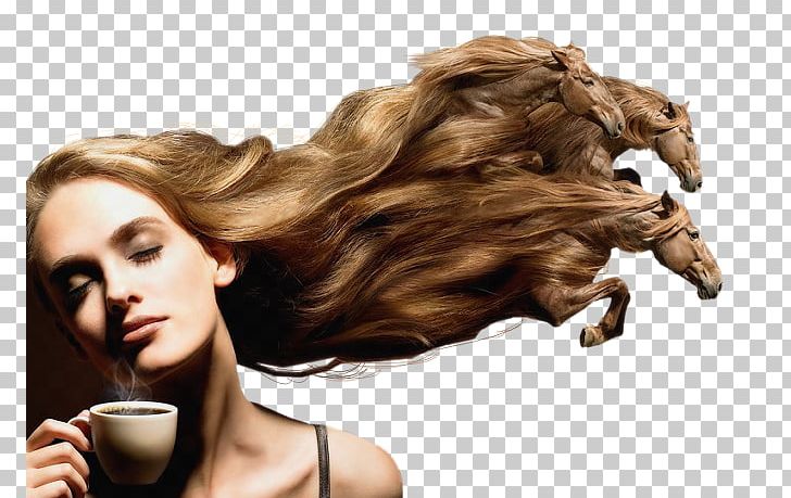 Coffee Photo Manipulation PNG, Clipart, Advertising, At Resimleri, Brown Hair, Coffee, Fantasy Girl Free PNG Download
