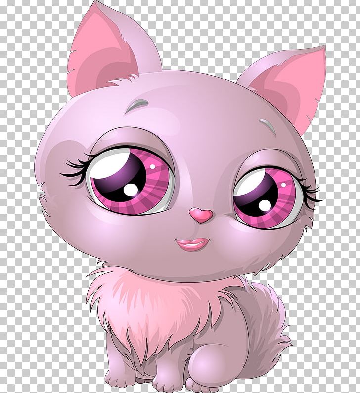 Pink Cat Catgirl PNG, Clipart, Animals, Carnivoran, Cartoon, Catgirl, Cat Like Mammal Free PNG Download